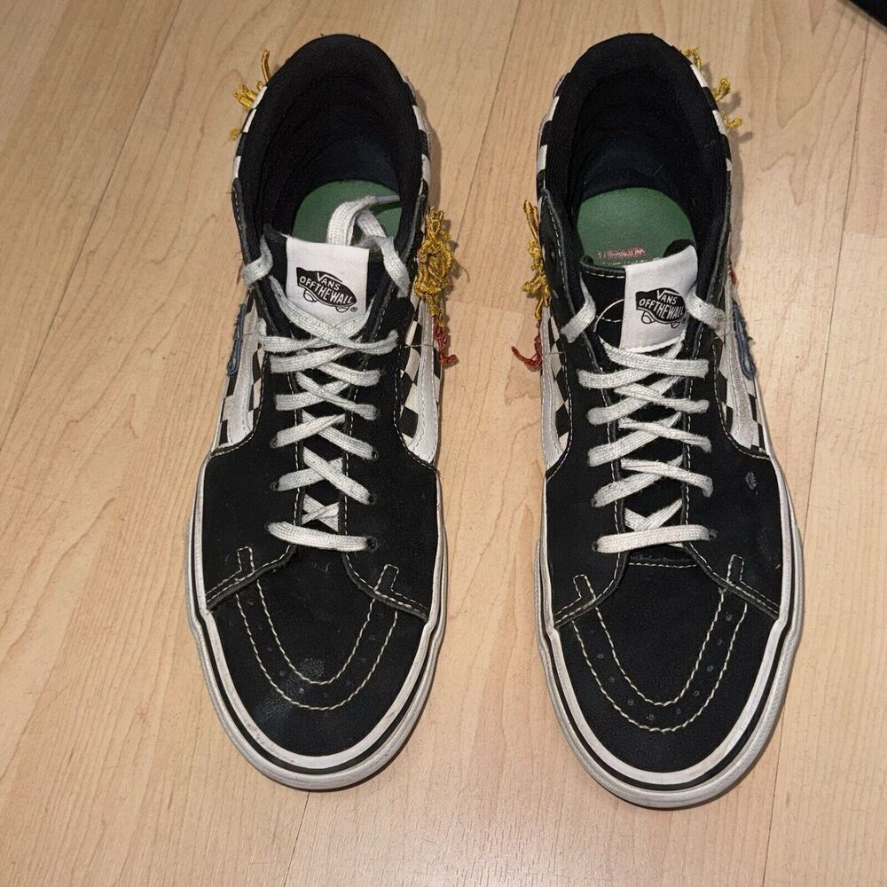 Vans Sk8 Hi Skateistan Checkerboard Men's Classic Skate Shoes Size 8-9